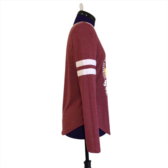 Harry Potter Hogwarts Burgundy Long Sleeve - Picture 2 of 16